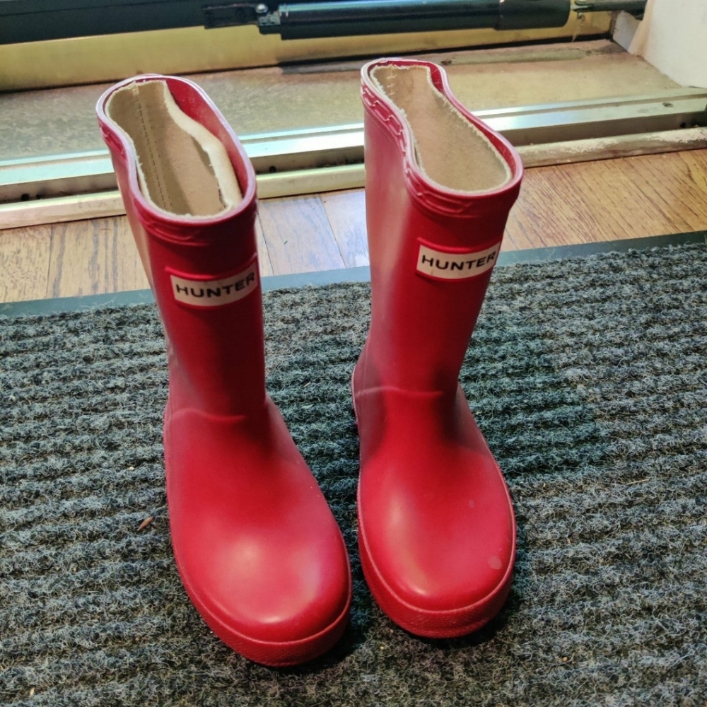 Hunter Rain Boots Red Toddler US 8/UK 7